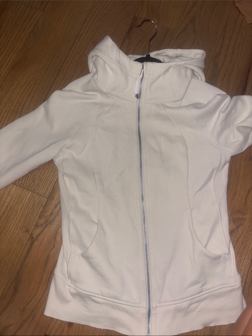 lululemon athletica White Hooded Full-Zip Jacket